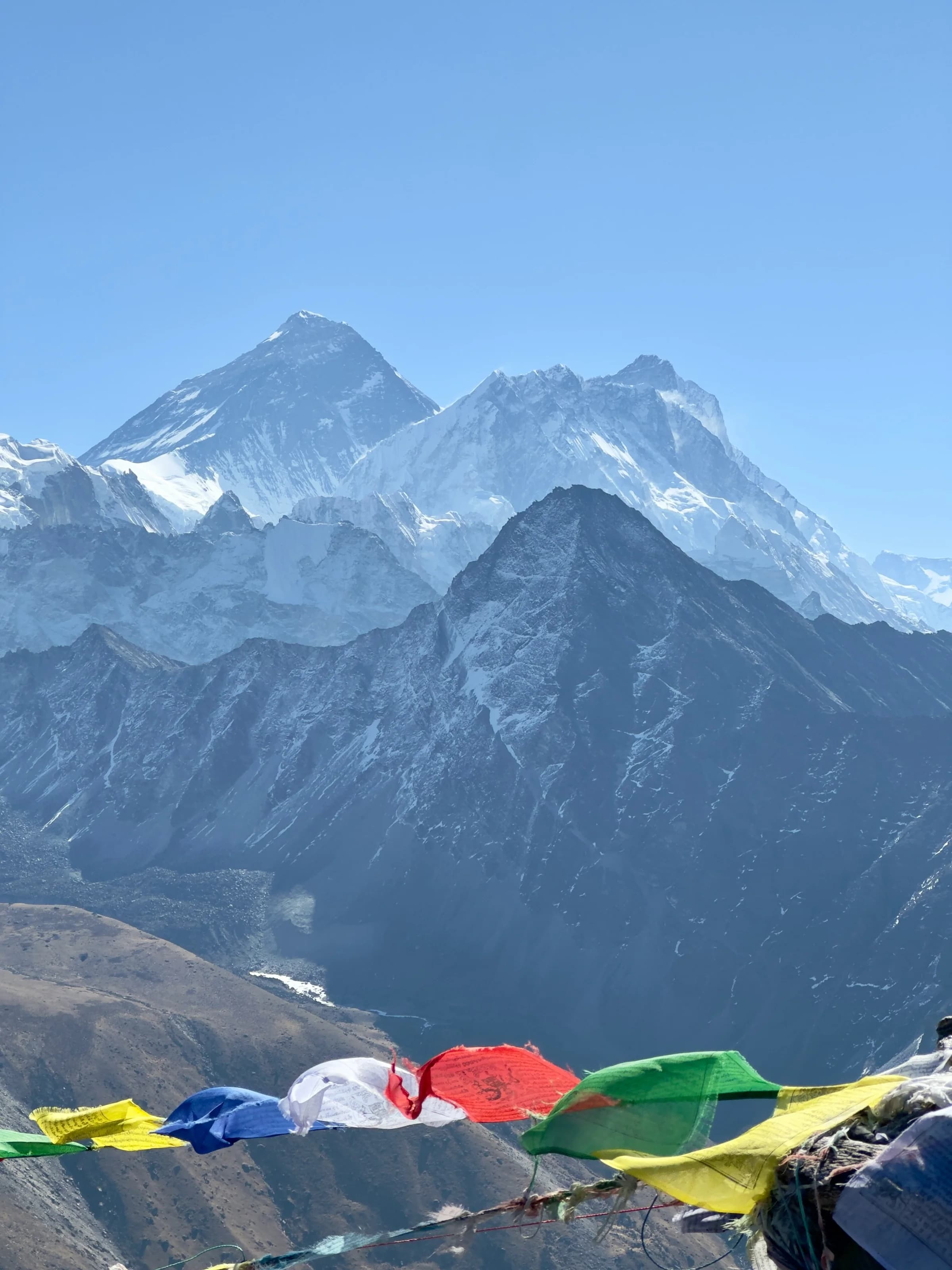 Himalayan panorama at golden hour