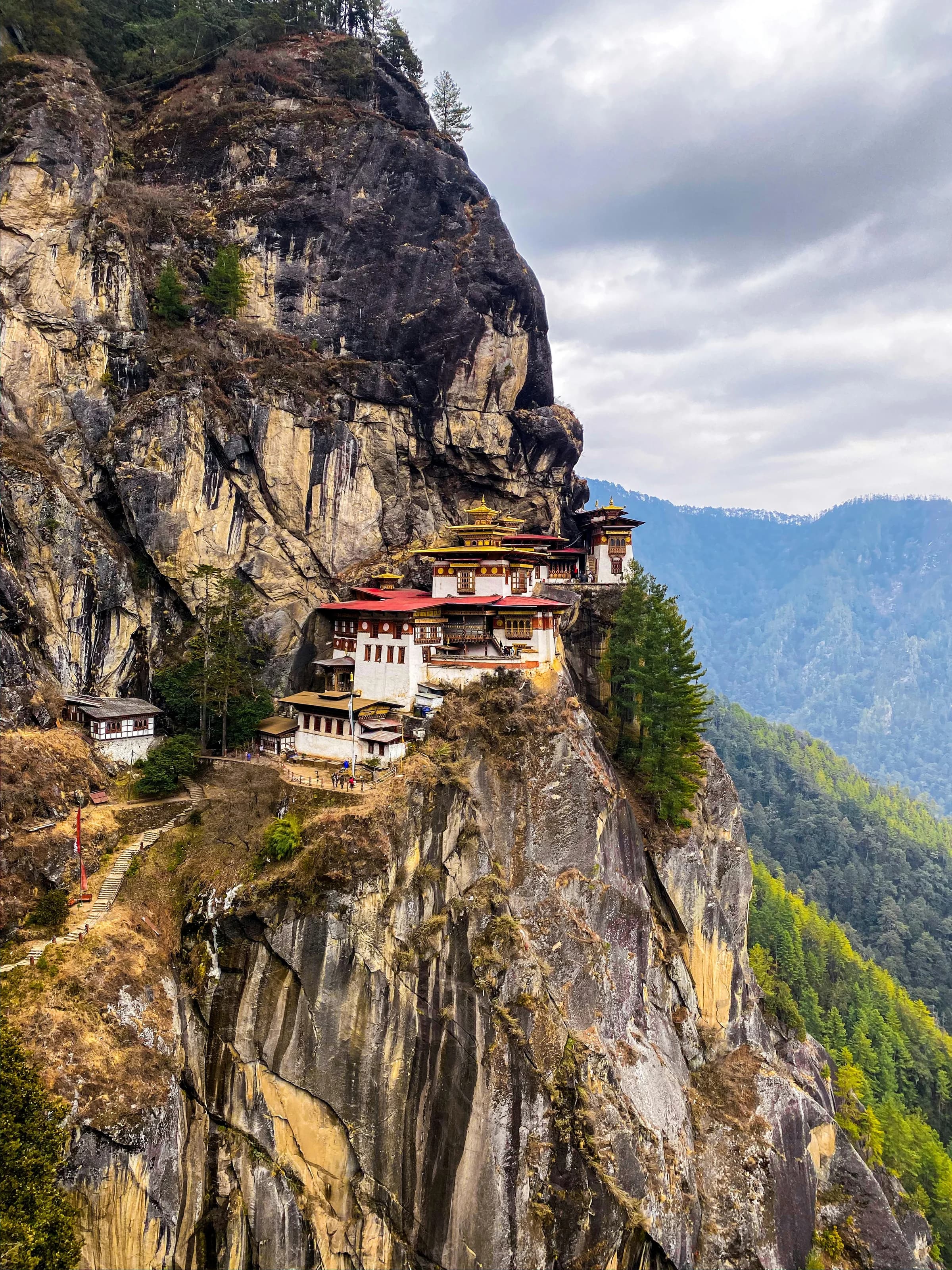 Monastery architecture in Bhutan